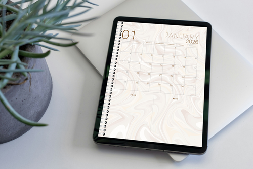 Digital Monthly Planner 2026