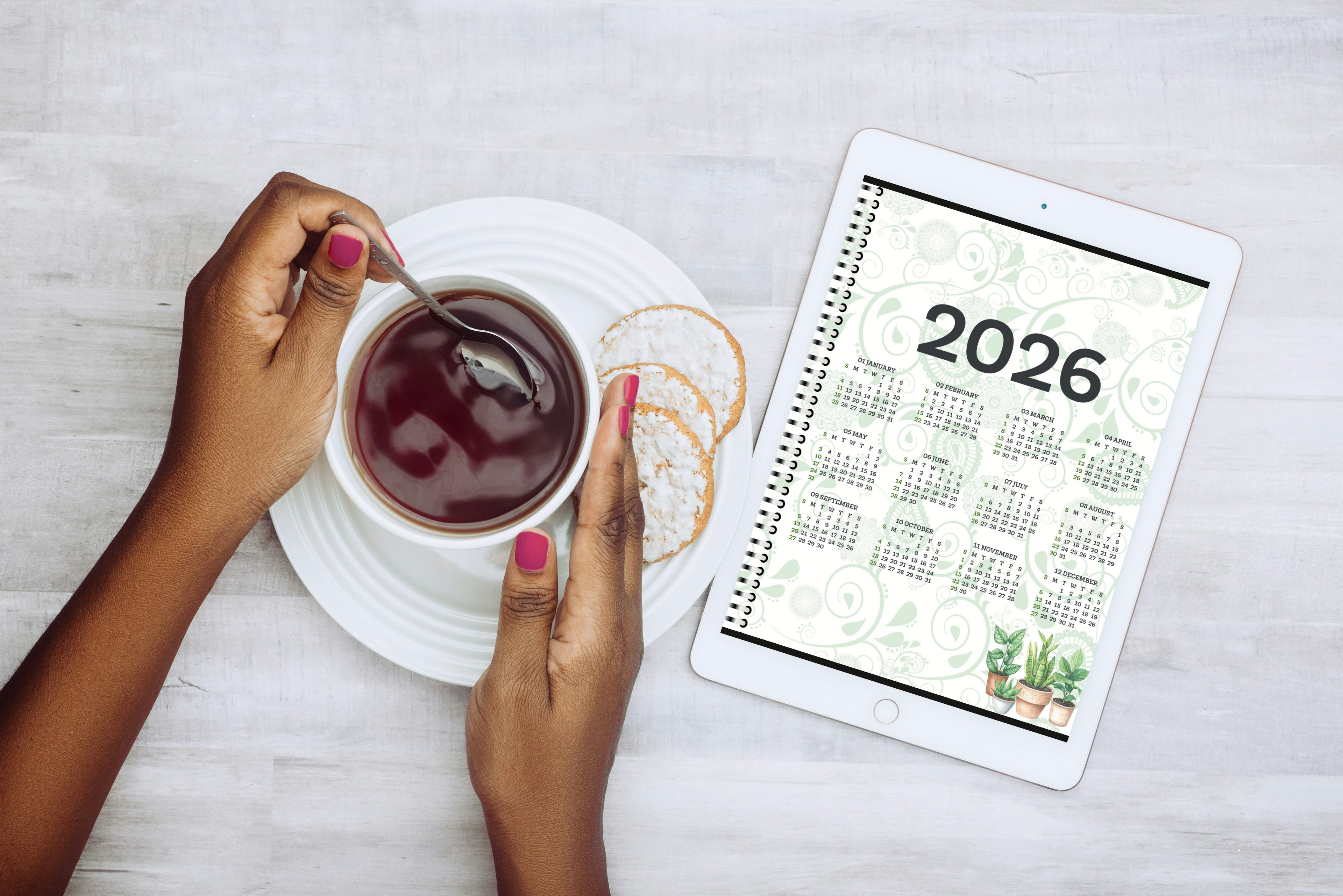 Digital planner 2026 for daily organization and goal tracking