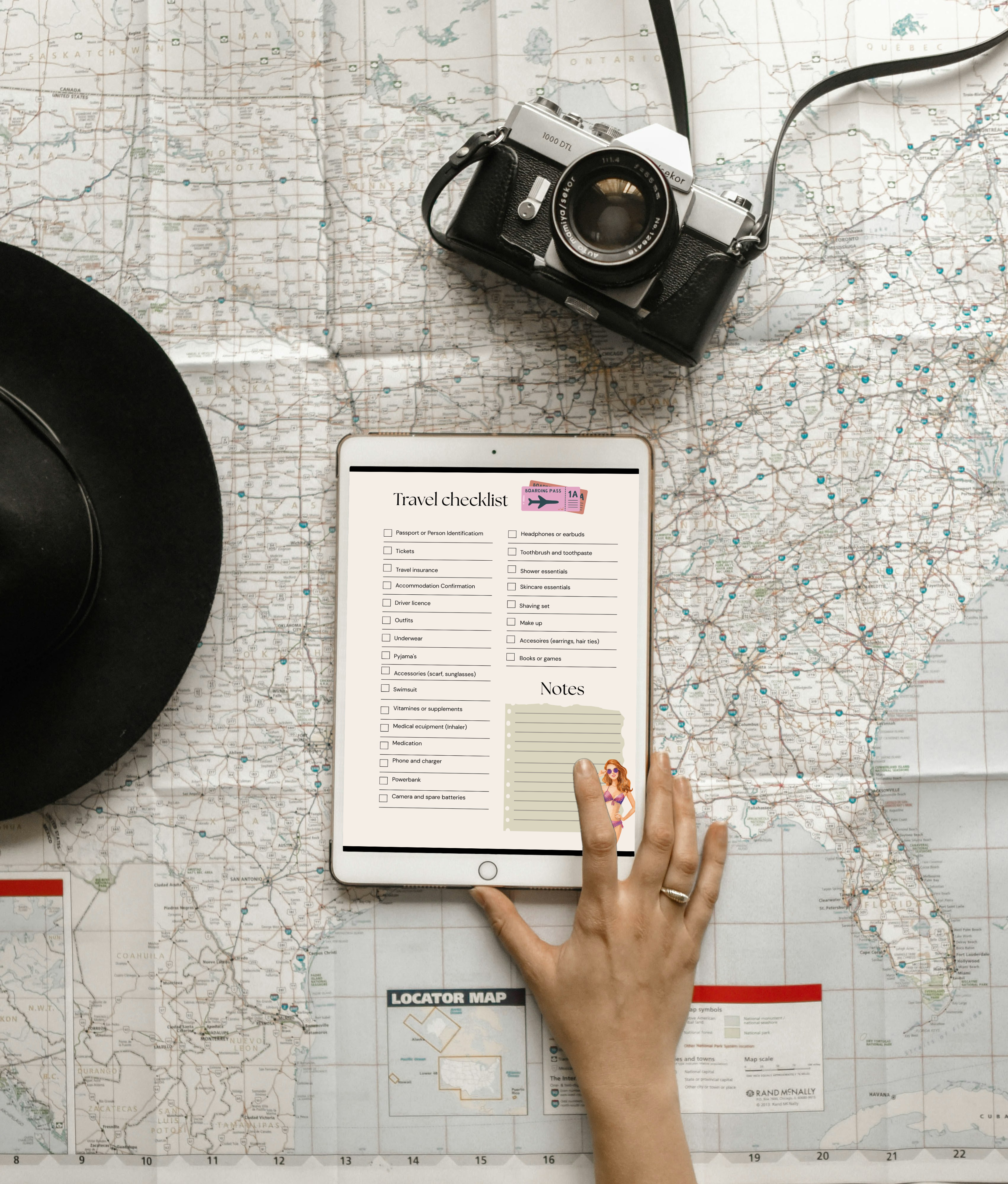 Digital travel journal for travel planning