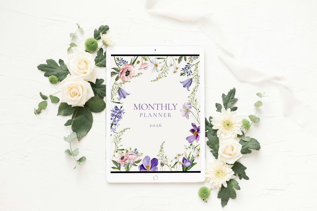 Digital monthly planner 2026
