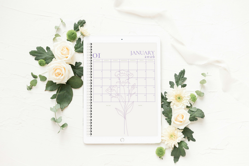 Digital monthly planner 2026